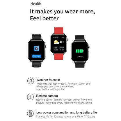 E86 1.7 inch Waterproof Smart Watch