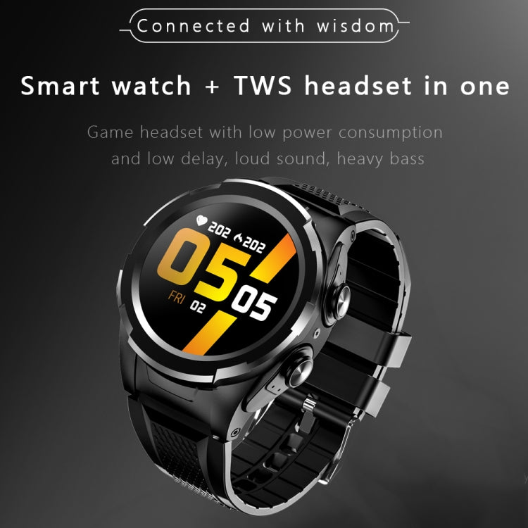 F6 2 in 1 Bluetooth Earphone Smart Watch