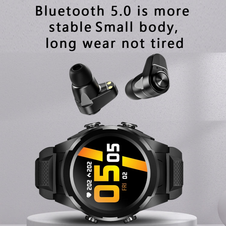 F6 2 in 1 Bluetooth Earphone Smart Watch