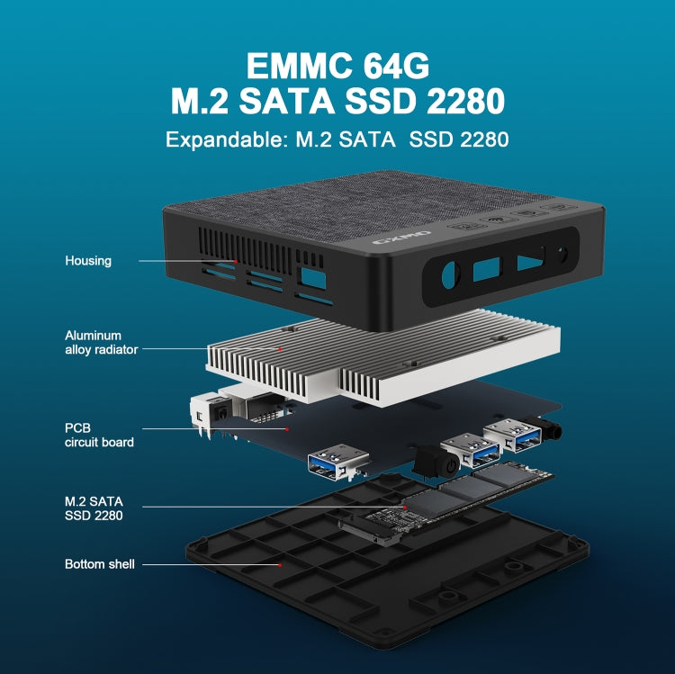 GXMO N42 Windows 11 Intel Gemini Lake Mini PC