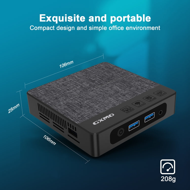 GXMO N42 Windows 11 Intel Gemini Lake Mini PC