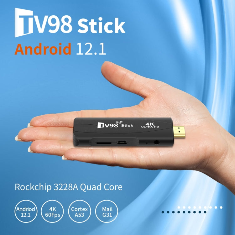 TV98 Rockchip Quad Core 4K HD Bluetooth TV Stick