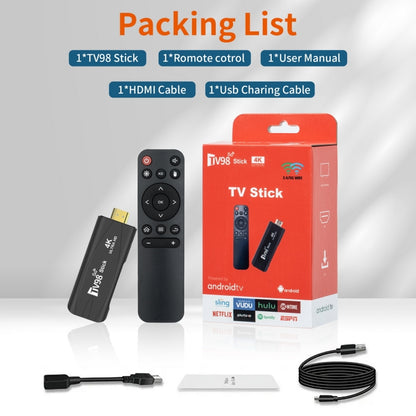 TV98 Rockchip Quad Core 4K HD Bluetooth TV Stick