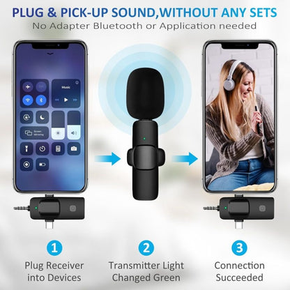 Wireless Lavalier Microphones for iPhone / Android