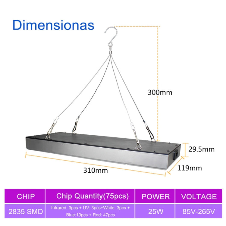 25W LED Full Spectrum Plant Light